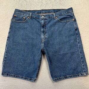 Levi's 505 Jean Shorts Mens Size 42 Blue Cotton Denim 10"